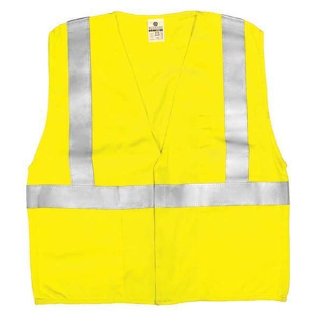 5XL Class 2 Flame Resistant High Visibility Vest, Lime MPN:AFM300-5X