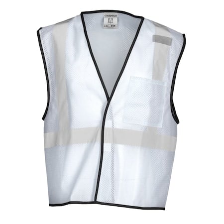 High-Visibility Vest, White, 2XL/3XL MPN:B124-2X-3X