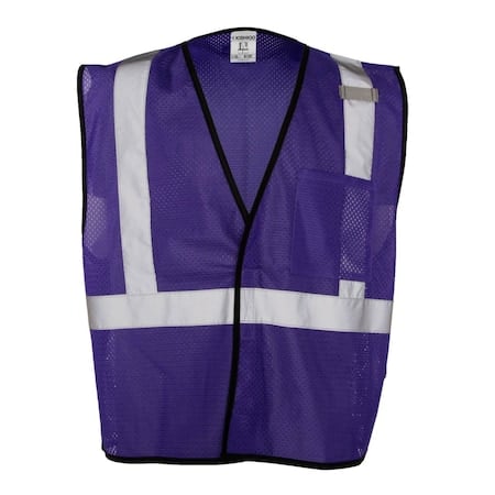 High-Visibility Vest, Purple, 2XL/3XL MPN:B129-2X-3X
