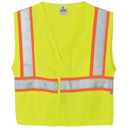 XL Class 2 Flame Resistant High Visibility Vest, Lime MPN:F306/XL