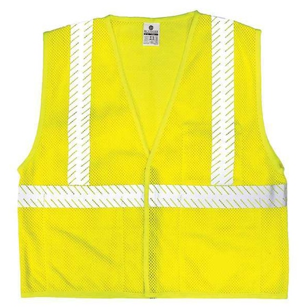 3XL Class 2 Flame Resistant High Visibility Vest, Lime MPN:FM389-3X