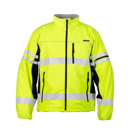 Jacket, Polyester, Class 3 R, Lime, M MPN:JS137-M