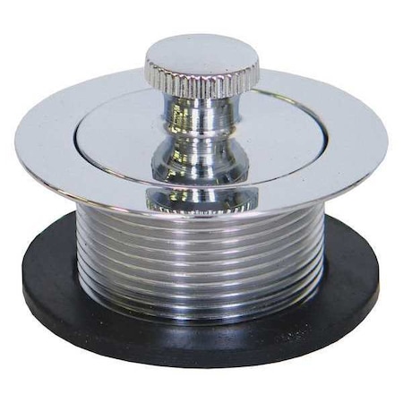 1-7/8 Dia, Brass, Chrome, Lift and Spin, Drain Plug MPN:58-7162