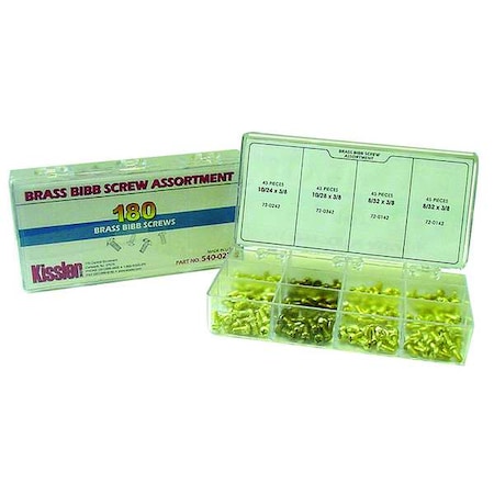 Bibb Screw Kit, Brass MPN:540-0222