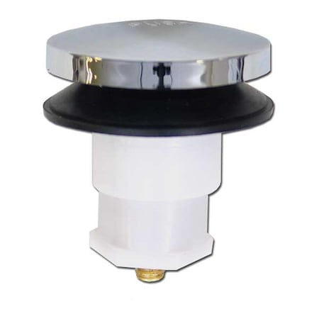 Tub Drain Stopper, 1-1/4 in Overall Dia, Fits 1-3/16 in Max Drain Size, Toe Touch, Plastic MPN:58-7153