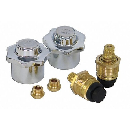 Faucet Repair Kit, Brass/Plastic, 1-1/2