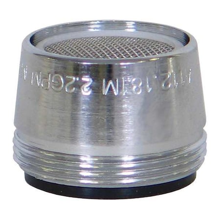 2.2 gpm Outlet, 15/16 in - 27, 55/64 in - 27 Thread Size, Chrome, Metal MPN:AB83-X010