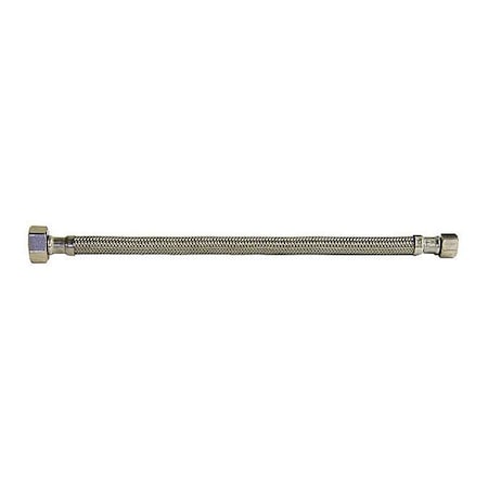 Faucet Connector, 5/16 in ID x 16 in L, PVC/Stainless Steel, 250 psi, 40-180 degree F MPN:88-2016