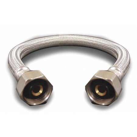 Faucet Connector, Stainless Steel, 12