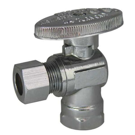 1/4-Turn Stop, Angle, 3/8 Inx3/8 In, Body Material: Brass MPN:88-9200