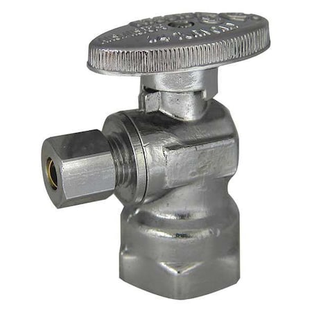 Angle Stop Valve, Brass, FIP, 1/2 in. MPN:88-9360
