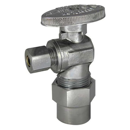 Angle Stop Valve, Brass, CPVC, 1/2 in. MPN:88-9385
