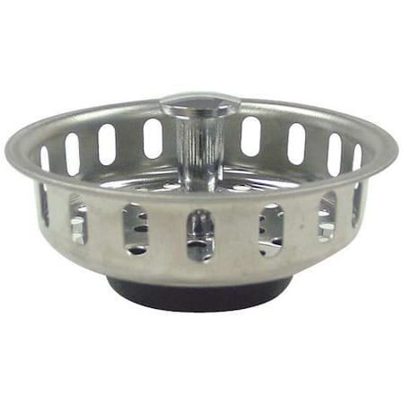Basket Strainer, Stainless Steel/Chrome, 3-1/4 in, PK5 MPN:59-2015