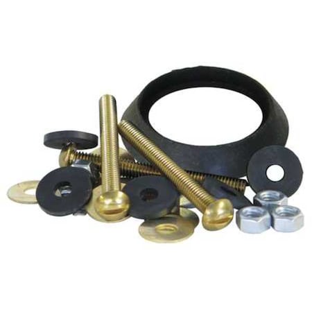Tank to Bowl Kit, Brass/Rubber, Unvrsl Fit MPN:68-7246