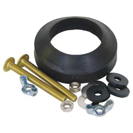 Tank to Bowl Kit, Brass and Rubber, Gerber MPN:68-7582