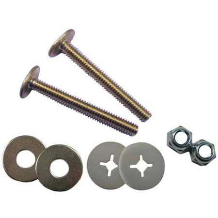 Closet Bolt Set, Steel, Universal Fit MPN:68-9237