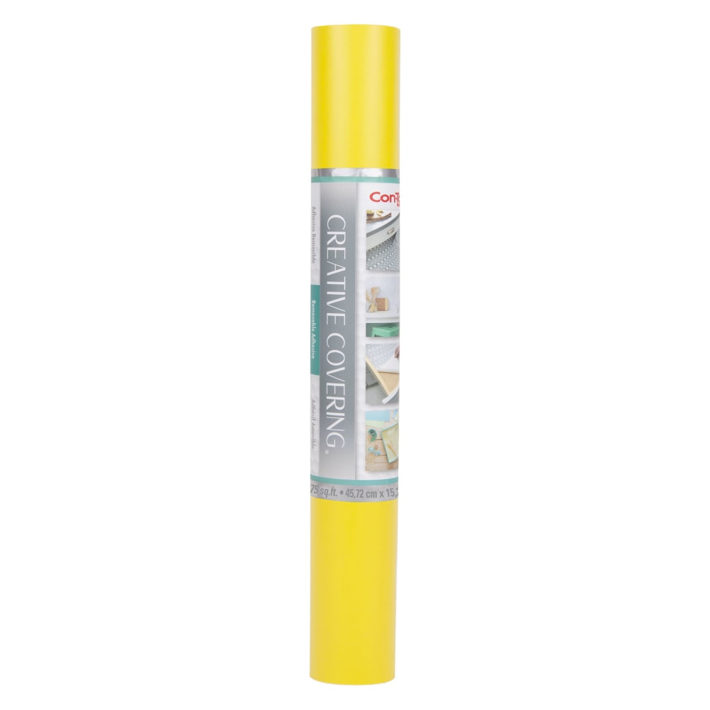 Con-Tact Brand Self-Adhesive Creative Covering, Yellow, 18in x 50' MPN:KIT50FC9AH2606