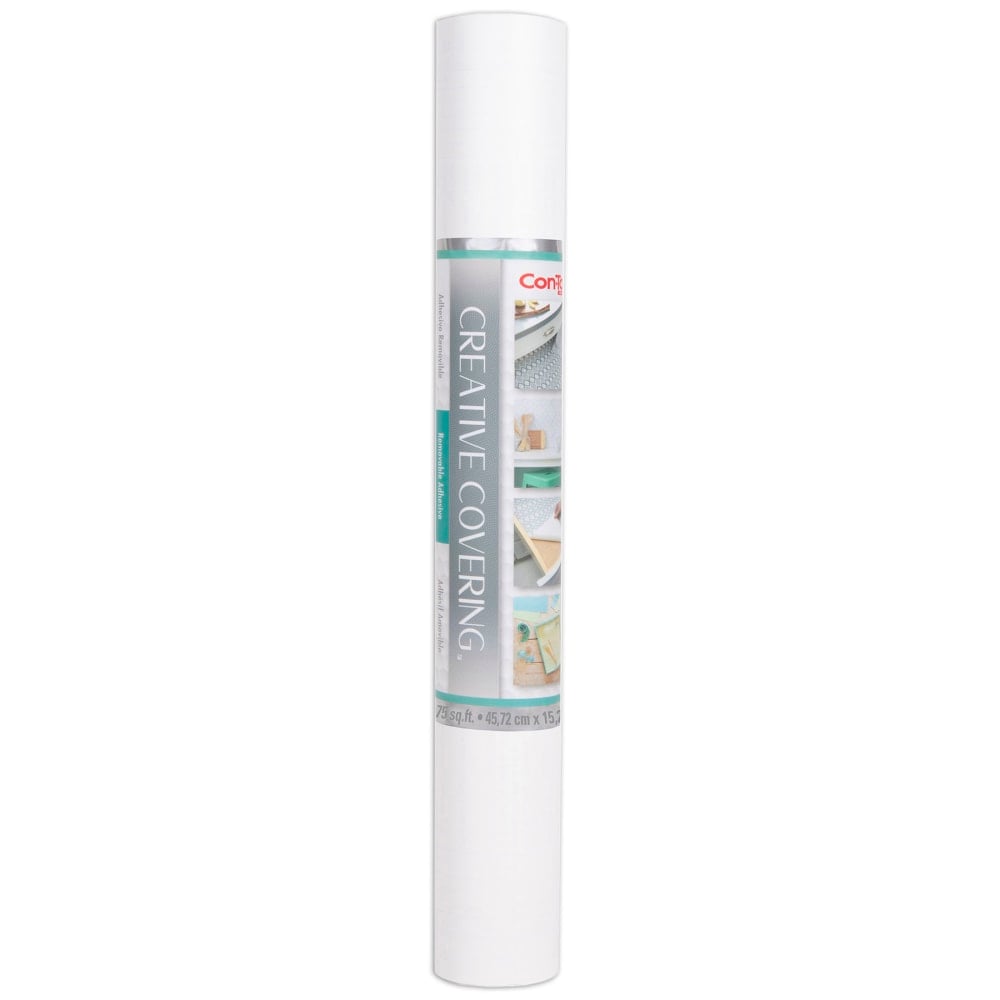 Con-Tact Brand Self-Adhesive Creative Covering, White, 18in x 50' MPN:KIT50FC9A95606