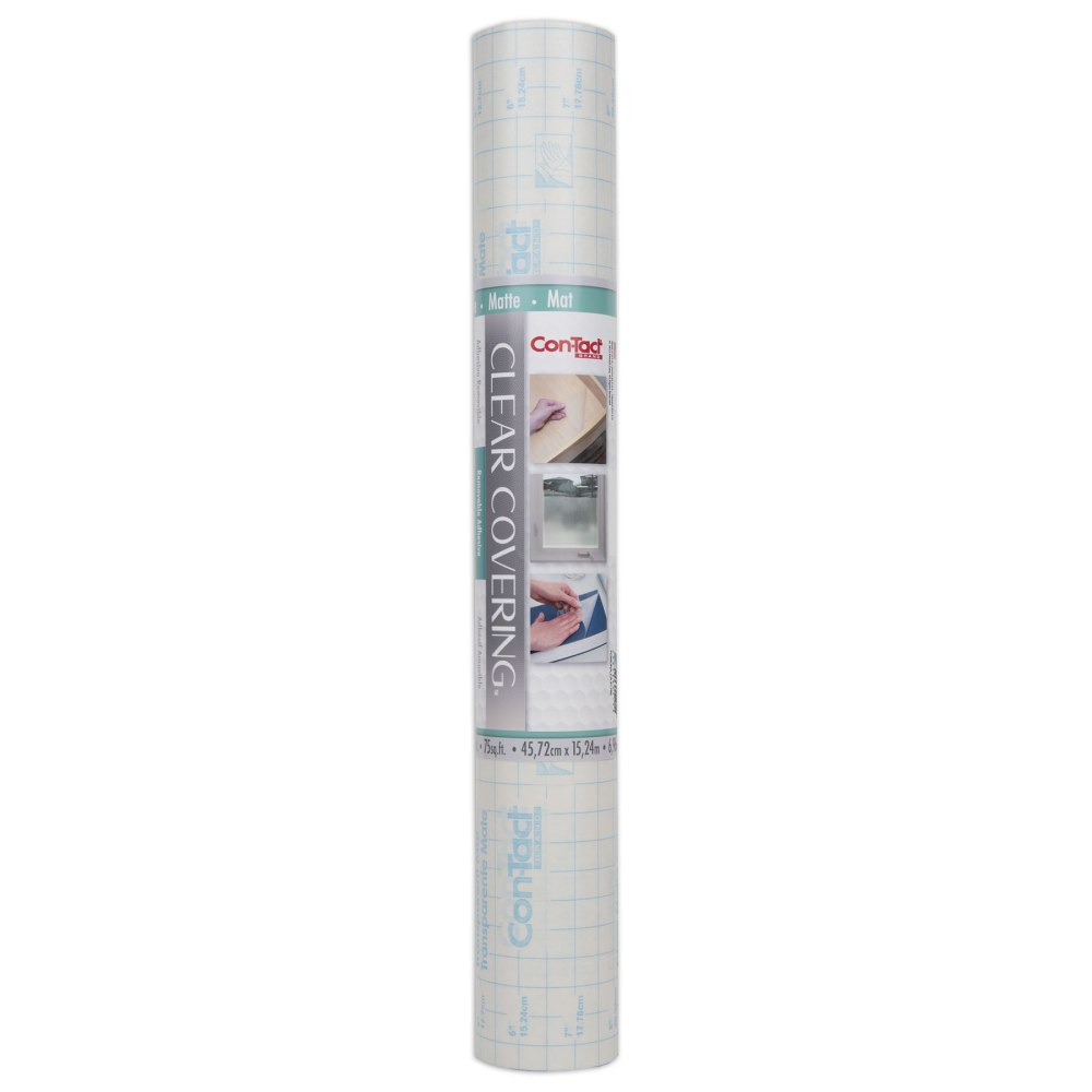 Con-Tact Clear Cover Adhesive Coverings Roll, 18in x 50ft, Clear Matte MPN:KIT50FC9AC1606