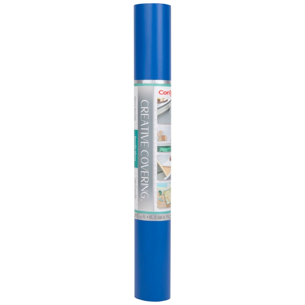 Con-Tact Brand Self-Adhesive Creative Covering, Royal Blue, 18in x 50' MPN:KIT50FC9AH1606