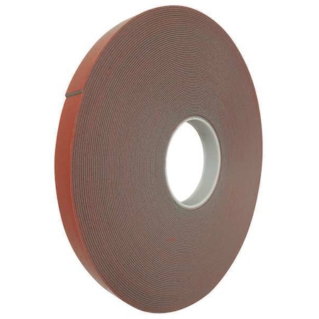Double-Sided Foam Tape, 1/2 in W, 36 yd L, 1/16 in, Acrylic Foam, Double-Sided MPN:1011G