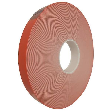 Double-Sided Foam Tape, 1 in W, 36 yd L, 1/16 in, Acrylic Foam, Double-Sided MPN:1011WX