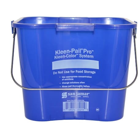 1 1/2 gal Curved Rectangular Bucket, Blue, Polypropylene MPN:KPP196KCBL