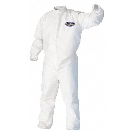 Coverall Wht Elastic Back/Wrists/Ankles 3XL MPN:46106