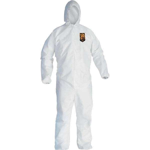 Disposable Coveralls: Size 4X-Large, Film Laminate, Zipper Closure MPN:41509 - Pkg Qty 25