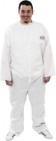 Disposable Coveralls: Size 3X-Large, SMS, Zipper Closure MPN:46006