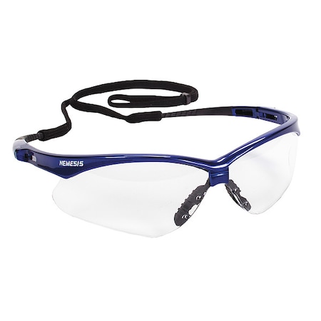 Nemesis Safety Glasses Cl A-F Lenses w/Met Bl Fr MPN:47384