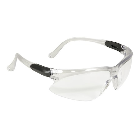 V20 Visio, Safety Glasses, Uncoated, Clear Lens, Gray Frame, Half-Frame MPN:14470