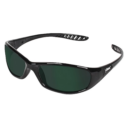 V40 HellRaiser, Welding Safety Glasses, Anti-Scratch, IR 5.0 Lens, Black Frame, Full-Frame MPN:20545