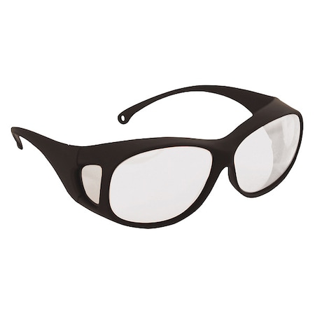 V50 OTG, Safety Glasses, Anti-Scratch, Clear Lens, Black Frame, Full-Frame MPN:20746