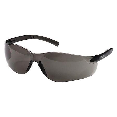 Safety Glasses, Smoke Polycarbonate Lens, Scratch-Resistant, 12PK MPN:25652