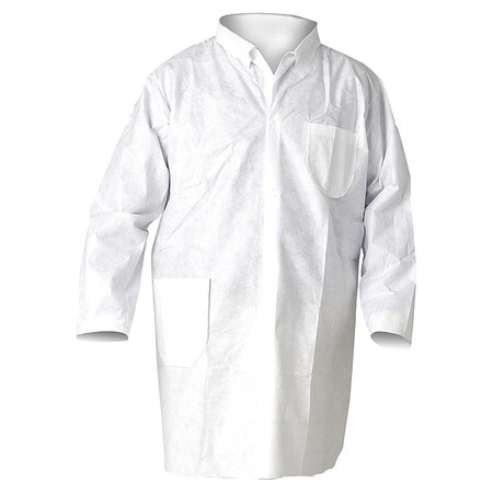 Disposable Coverall, 3XL, Fabric, Zipper, Elastic Cuff, Serged Seam MPN:30930