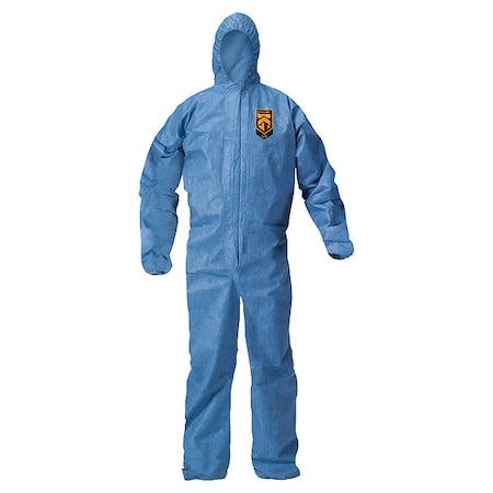 Breathable Hooded Coveralls, Fabric, 5XL MPN:30953