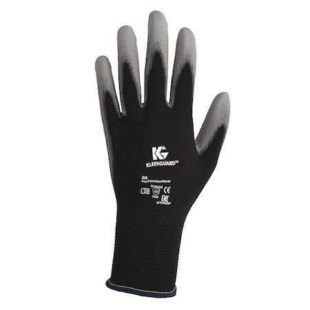 Coated Gloves, Polyurethane, Smooth, Palm, 3 Abrasion Level, Black, M (8) 60 PK MPN:38727