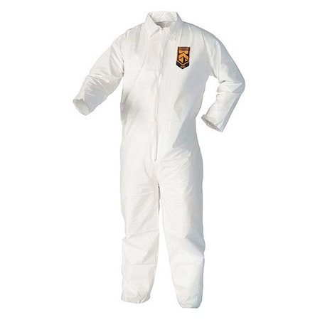 Liquid Particle Protect Coverall ZipFrnt WHT XL 25/Cs MPN:44304