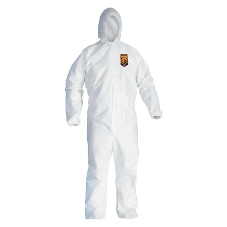 Liq Parti Covall Hood ZipFrnt Elas WrisAnkl WHT MD 25/Cs MPN:44322