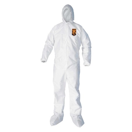 Liq Parti Covall HoodBoot ZipFrnt Elas WrisAnk WHT 2X 25/Cs MPN:44335