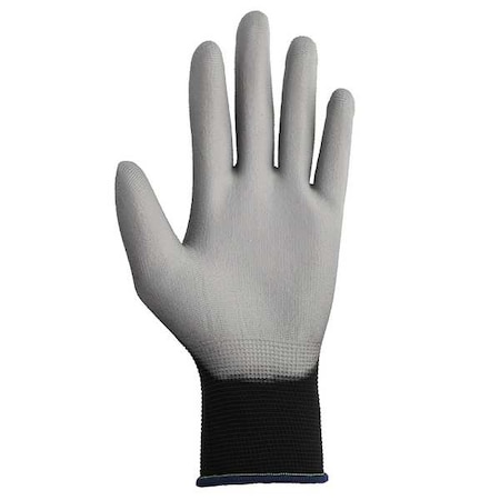 Coated Gloves, Polyurethane, Flat, Palm, 3 Abrasion Level, Black, XS (6) 1 PR MPN:47097