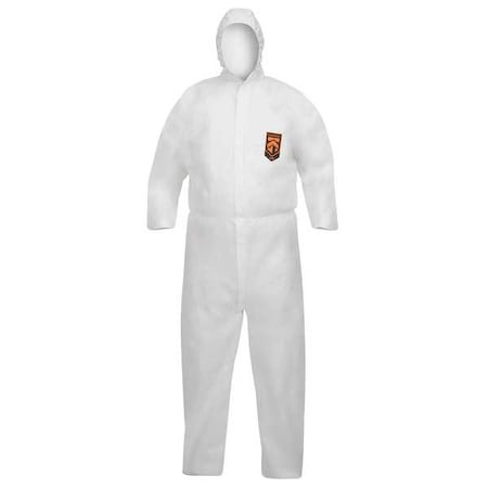 Coveralls, 3XL, White, KleenGuard A40, PK25 MPN:47999