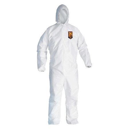 BrethParti Hood Covall REFLEX ZipFnt ElasWrisAnk WHT MD 24/C MPN:49112