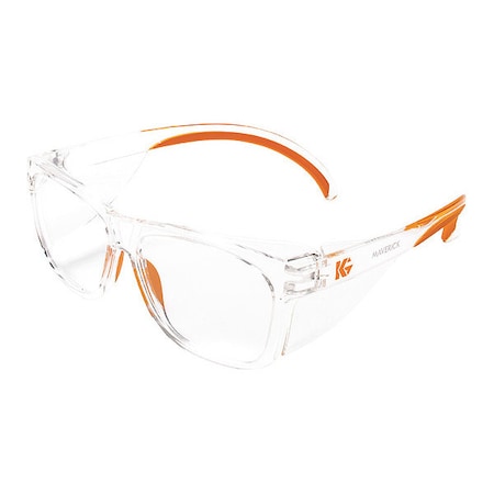 Maverick™, Safety Glasses, Anti-Fog, Clear Lens, Black/Clear Frame, Full-Frame MPN:49301