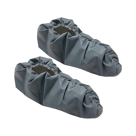Disposable Shoe Covers, Microforce Fabric, White, Slip Resistant Sole: Yes, S MPN:51136