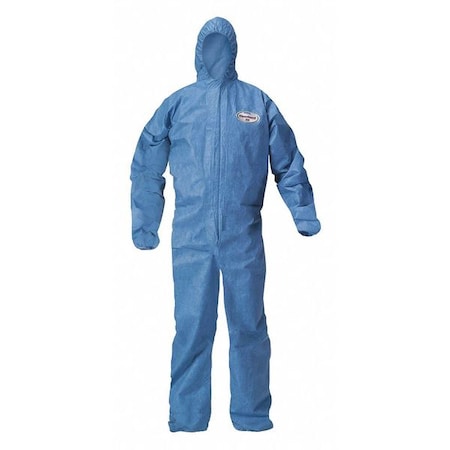 Hooded Disposable Coverall, Blue, XL, PK24 MPN:58514