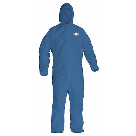 Hooded Disp. Coveralls, Blue, 3XL, PK20 MPN:58526