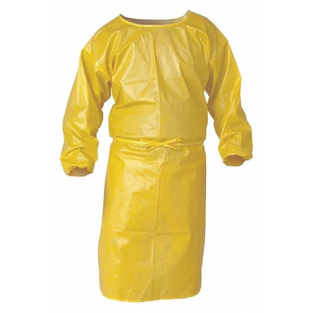 A70 Smock, Polyethylene, Yellow, Universal, 25 PK MPN:9829