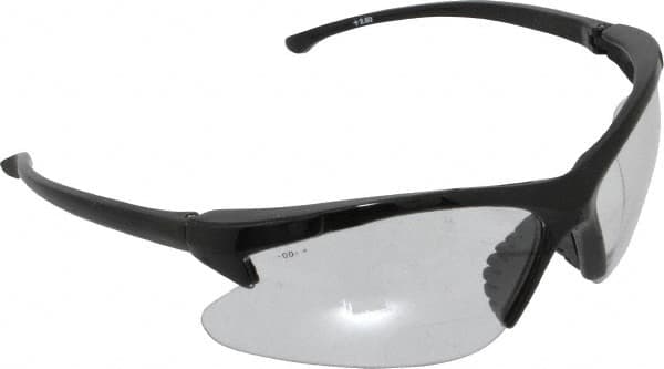 Magnifying Safety Glasses: +2.5, Clear Lenses, Scratch Resistant MPN:19891